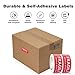 Henalog Fragile Stickers - Handle with Care, Bold Red and White, 250-Pack Fragile Stickers for Moving Shipping Labels, Mailing Supplies