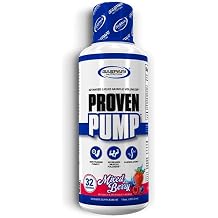 Gaspari Nutrition Proven Pump, Advanced Liquid Muscle Volumizer, Helps to Enhance Your Pump, Ultimate Add-On to Your Preworkout Stack 32 Servings, Mixed Berry