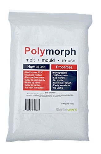 Thermoworx Polymorph bioplastique 500 Grammes. Réutilisable thermoplastique moulable à la Main. Artisanat et bricolage Cover