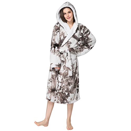 RThNDM Winter-Pyjama, Kapuzen-Bademantel, Nachthemd für Damen Cover