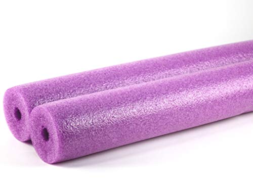 Fix Find - Pool Noodles - 2 Pack of 58 Inch Hollow Foam Pool Swim Noodles | Purple Foam Noodle