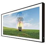 CCRETROILUMINADOS Bild mit Holzrahmen, schwarz lackiert, mit LED-Beleuchtung