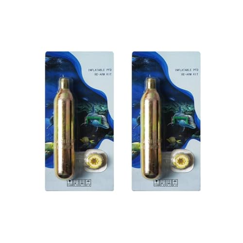 33Gram CO2 Cylinder Cartridges for Inflatable Life Vest Automatic/Manual Life Jacket Rearming Kit