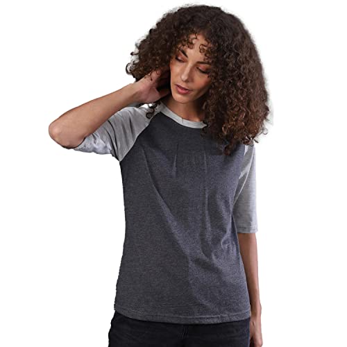 Image of PINACOLADA Grey Quarter Sleeves T-Shirts one Two Three