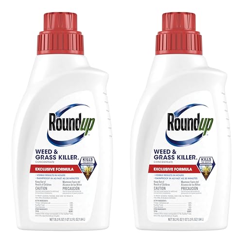 Roundup Weed & Grass Killer4 Concentrate Use in and Around Flower Beds Walkways and Other Areas of Your Yard 35.2 fl. oz. (2-Pack)