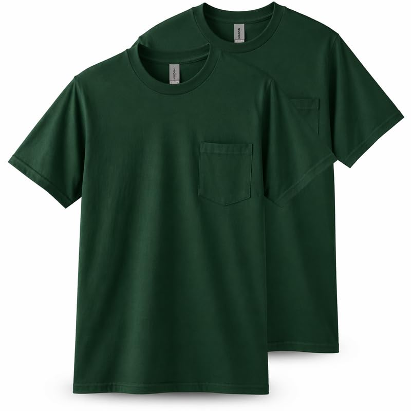 Image of Gildan Adult Ultra Cotton T-Shirt with Pocket, Style G2300, 2-Pack