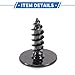 VekAuto 20 Pcs Car Fender Liner Splash Shield Bumper Cover Screw Compatible for Audi A3 2006-2013, Durable Metal Black License Bracket Tapping Screw Bolt