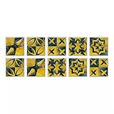 Selbstklebende Aufkleber für Fliesenböden, Küche, Badezimmer, Zuhause, Tisch, Schrank, Wanddekoration, Aufkleber zum Abziehen und Aufkleben (Color : A, Size : 20cmX20cmX10pcs)