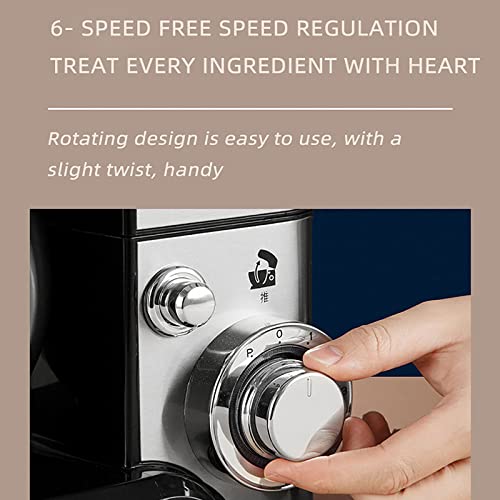 ZHJOPP Electric Stand Mixer, 1200W Home Kitchen Stand Mixer with 5L Stainless Steel Mixing Jar, 6 Adjustable Speeds, Suitable for Home and Bakery Use - Image 7