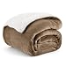 Bedsure Sherpa Fleece Blanket Twin Size Camel Plush Blanket Fuzzy Soft Blanket Microfiber