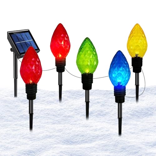 JIEBWCHA da Percorso a Energia Solare - Illuminazione Automatica Impermeabile | Illuminato Da Esterno - per Giardino Cortile Patio Prato Paesaggio Interno Cortile Posteriore