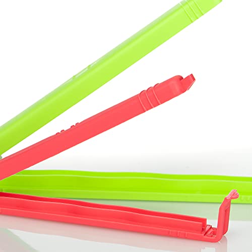 Miniatura 8 de Com-Four 26 Clips De Cierre De Plástico, Grandes Clips De Cierre En 2 Tamaños Y 4 Colores, Clip Para Bolsa De Congelación, Clips De Embalaje Para Nueces, Café 26 Piezas, 11 Cm 14 Cm