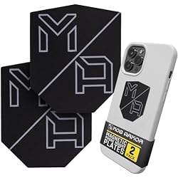 Mob Armor MobNetic Phone Mount Plates, Black (2 Pack) | Universal Smartphone Mounting Plates, Compatible w/ Mob Magnetic Car Phone Mounts, Vehicle Accessory for Cellphones