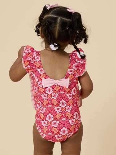 Image of RuffleButts Baby /Toddler Girls Ruffle Strap One Piece Swimsuit w /UPF 50+ Sun Protection