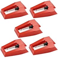 Super Quality Stylus Needles: Our turntable cartridge stylus needles replacement for vintage vinyl record player are made of high quality ABS composition, diamond stylus with 4-6 grams needle forces which give a clearer, smoother stereo sound to the ...