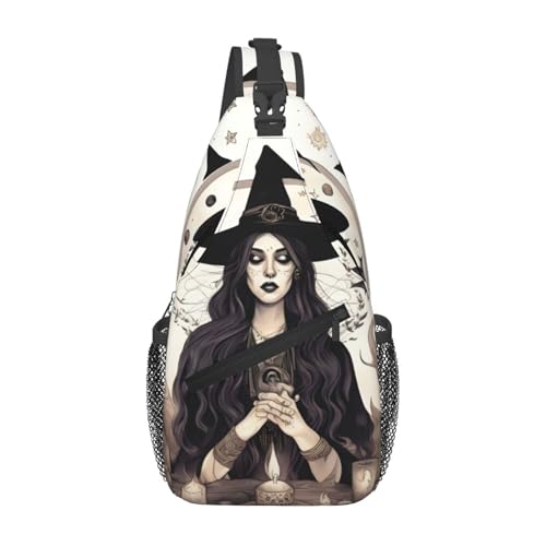 Mochila bandolera con dibujo bohemio para senderismo miniatura 1