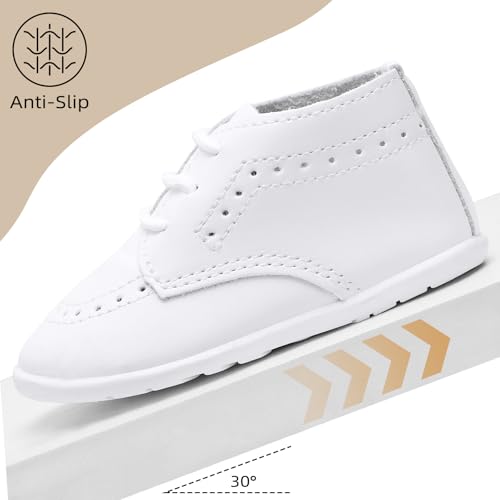 Infant Boys Girls Classic PU Leather Wedding Loafers Brogue Toddler Oxford Dress Shoes First Steps Walking Flat Lazy Non-Slip Shoes3