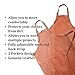 Hulara Leather Aprons For Men/Women Adjustable Straps With Pockets / Kitchen / Barber / Welding Apron Metal Working Tools And Equipment Leather Grilling Barista Apron Woodworking Apron For Men