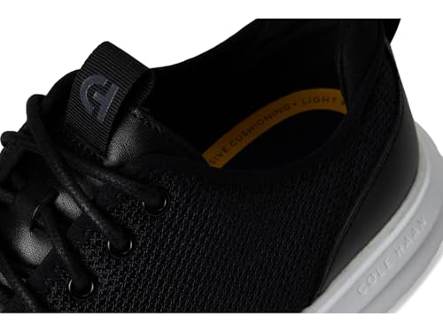 Cole Haan Men's Grand+ Knit Oxfords, Black/Optic White, 12-M US