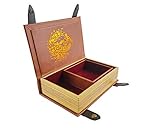 Fantasydice Book-Shaped Cheromatic/Red Fire Dragon Rolling Magic Book Tray for All Tabletop RPGs Like D&D, Call of Cthulhu, Shadowrun.