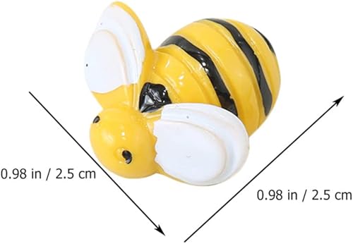 Miniatura 2 de 40 piezas de abejas de resina para manualidades, adornos en forma de abeja, decoración de pasteles, abejas amarillas, mini adornos para carcasa de