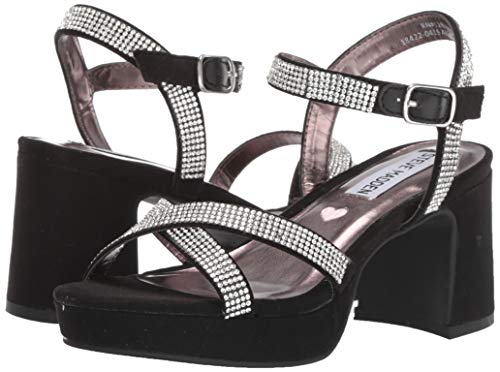 Steve Madden Girls Shoes Classy Heeled Sandal, Black, 7 Us Unisex Big Kid #TOP6