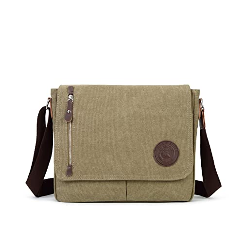 Sechunk Canvas Small Messenger Bag Vintage Shoulder bag Everyday Purse Crossbody bag for men women by Sechunk - Used condition - US$19.44