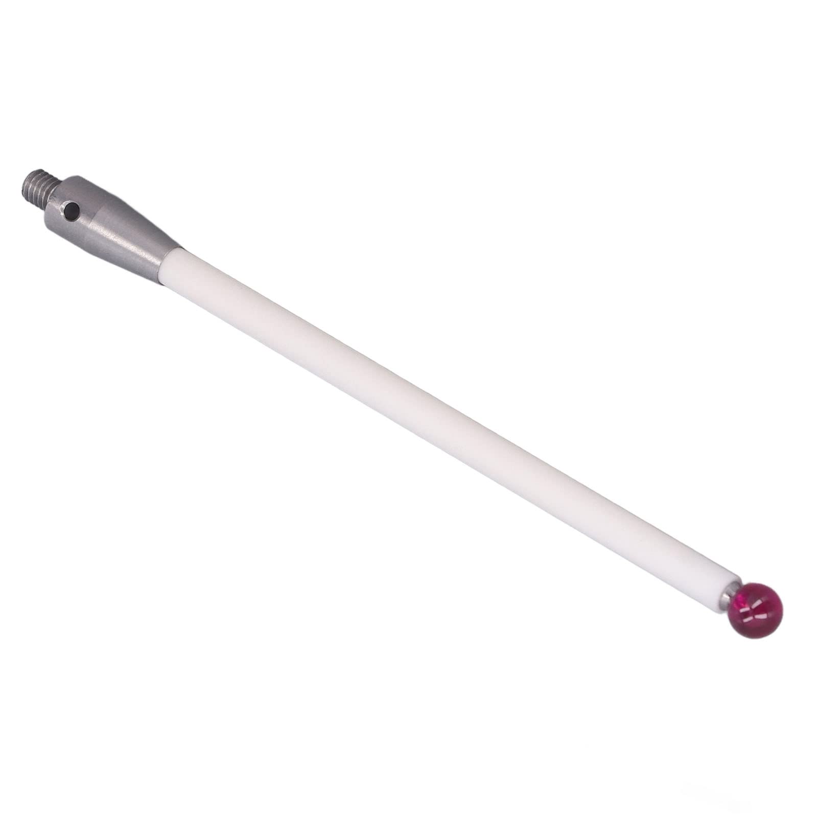 A-5000-3712 Sonda CMM Punta de Bola de rubí, Sonda de Máquina Herramienta con Vástago de Cerámica, Rosca M4, de 6 Mm de Diámetro y 110 Mm de Longitud con Conector de Acero Inoxidable, para