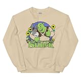 NBC Shrek & Donkey Crewneck Sweatshirt - Officially Licensed - Large Beige