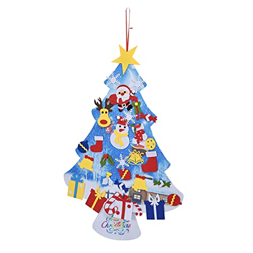 Árbol de Navidad de fieltro desmontable KAIXINM con 31 adornos infantiles 2