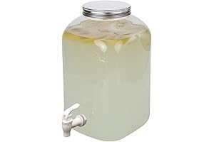 Lily's Home 2 Gallon Plastic Beverage Dispenser with Spigot