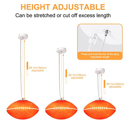Lampes de d'éclairage suspendu à diffuseur en verre et douille E27 pour chambre - 4