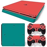 playstation 4 slim skins MATERIALES DE PROTECCIÓN MEDIOAMBIENTAL DE ALTA CALIDAD: Nuestra pegatina de piel PS4 Slim no es un estuche rígido, los juegos completos de pegatinas de piel PS4 Slim están hechos de materiales de vinilo ambiental importados de alta calidad, impresión digital de alta resolución / adhesivo removible / fuerte adhesión / sin contracción / sin deformación.