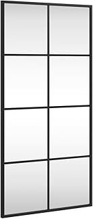 Comprar vidaXL Espejo de Pared Rectangular de Hierro Negro 40x80 cm