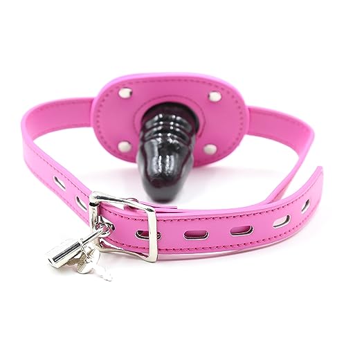 BFLaiCai Dildo Con Serratura Bavaglio 5CM Spina Per Bocca Del Pene Bavaglio Bocca Bavaglio Divaricatore Per Bocca Fetish Bavaglio Per Bocca Bondage Bocca Schiavo Flirtare