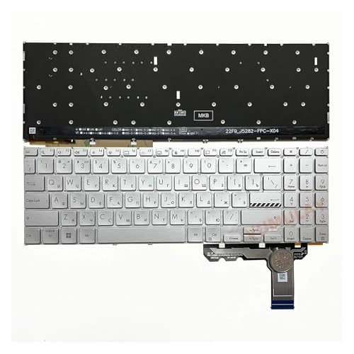 Clavier rétroéclairé Vivobook pour Asus E1504 et K3605 layout Spain noir