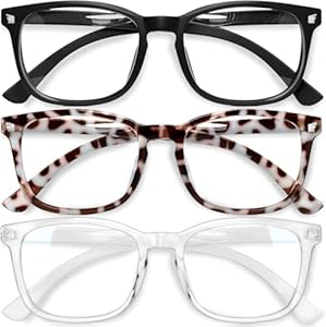 Gaoye 3er-Pack Blaulichtfilter Brille Damen