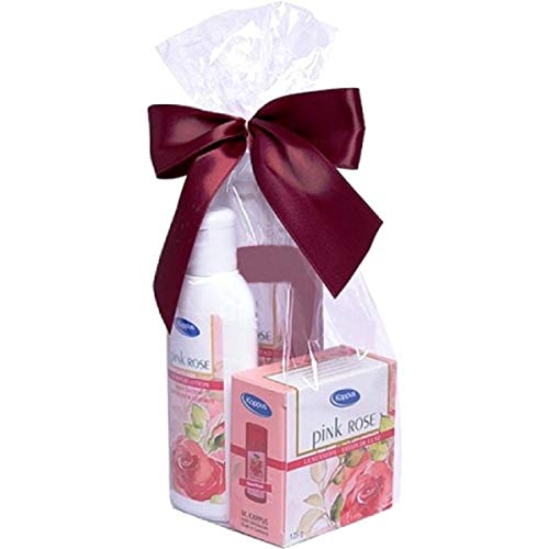 Preisvergleich Produktbild Kappus Geschenkset Pink Rose 3-teilig verpackt