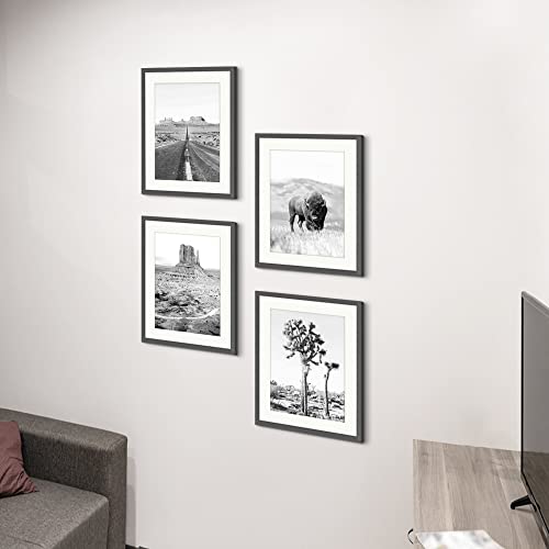 Bedroom Southwest Framed Wall Art: Living Room Desert Nature Landscape Painting Wilderness Scenery Print Decor Black Western National Park Artwork Bison Joshua Tree Monument Valley Picture #TOP4