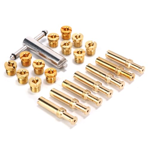 19 Pieces Jet Assortment Kit with Main Jet Tool for Carburetor Replacement Parts for S&S Cycle Super B E G Carbs Carburetors by ZSDTRP - Used condition - Image 7