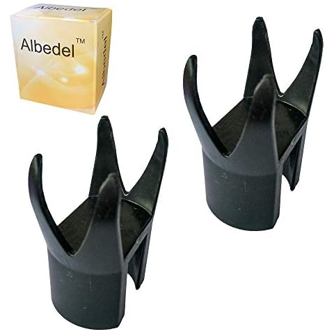 Albedel 2 PCs 4-Claw Golf Ball Retriever Claw Put On Putter Grip Grabber Pick Up Back Saver Cover