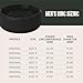 Groove Life Zeus Edge Midnight Anti Stretch Black Silicone Ring Breathable Rubber Wedding Rings for Men, Unique Design, Comfort Fit Ring - Size 13