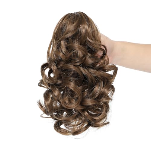 25cm Wavy Claw Clip on Ponytail Hair Extensions