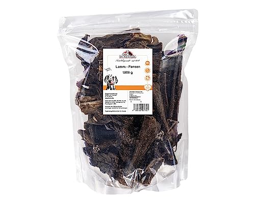 TACKENBERG Trockenpansen vom Lamm – Kauartikel zur Barf Ergänzung für Hunde, 250 g