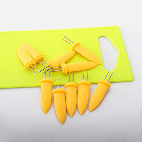 Toyvian Espetos de milho na espiga, 20 peças, ferramenta de cozinha para cozinhar em casa e churrasc