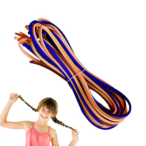 cabelo trançado, DIY Cordão Acessório Cabelo para Crianças, Fios cabelo coloridos Extensões enfeites