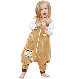 ZEEUPAI Baby Flanellen Slaapzak met benen kinderslaapzak voor babymeisje Sluimerzak voor babyjongen Trappelzak…