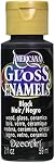 DecoArt DAG67-30 Americana Gloss Enamel Paint, 2-Ounce, Black