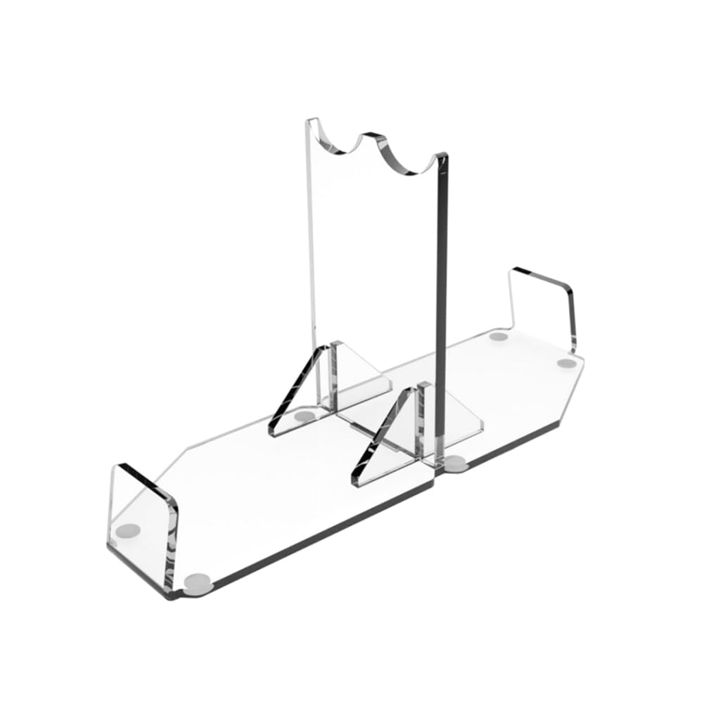 Fowecry Transparent Acrylic Lightsaber Hilt Stand - Desktop Double-Bladed Lightsaber Display Holder