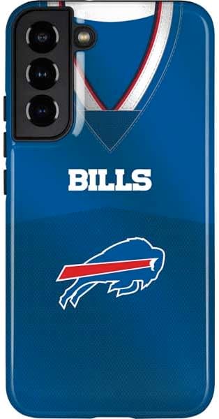 Skinit Pro Phone Case Compatible with Galaxy S22 Plus - Officially Licensed NFL Buffalo Bills Team Jersey Design